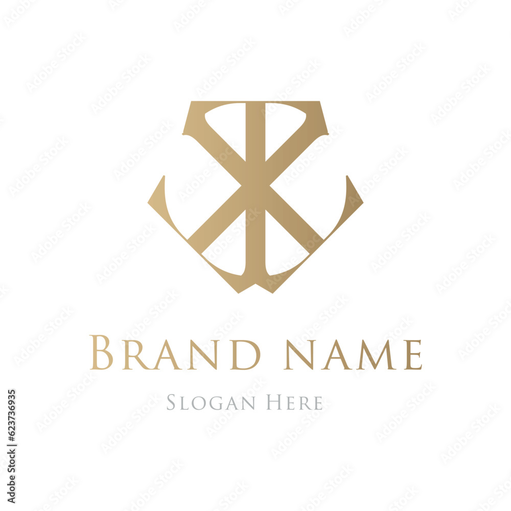 Luxury logo with rich colors