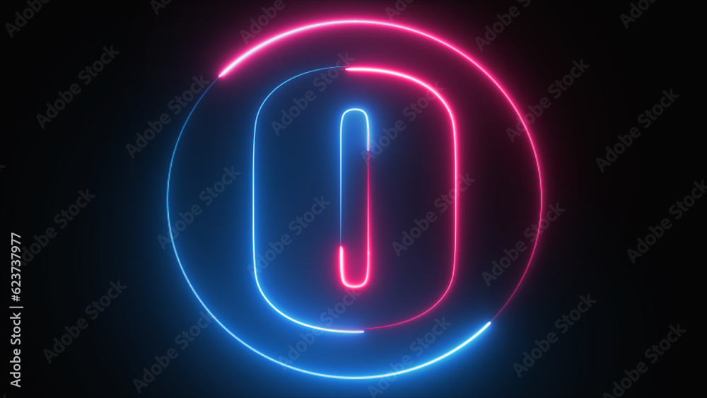 Neon Letter O with neon circle, Neon alphabet O glowing in the dark, pink blue neon light, Shine text O, the best digital symbol, 3d render, Education concept. Neon Letter O with neon circle, Neon alphabet O glowing in the dark, pink blue neon light, Shine text O, the best digital symbol, 3d render, Education concept.