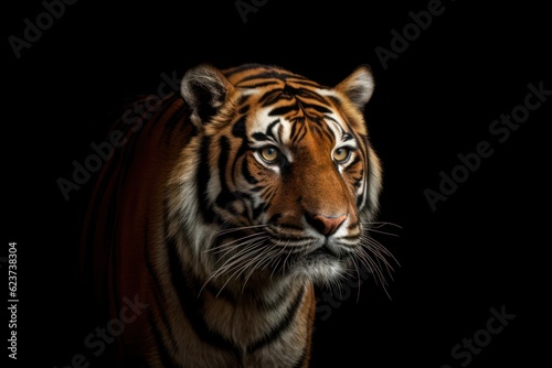 Majestic Tiger in Full View with Copy Space © Alexander