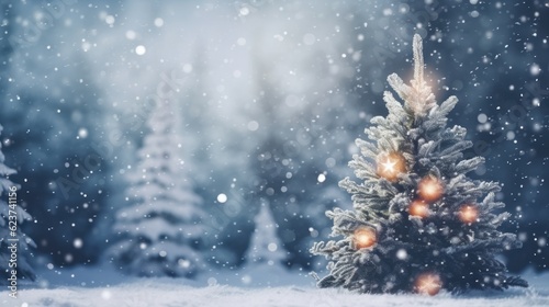 Christmas or New Year background. Christmas and new year holidays concept. Generative AI © Viktor