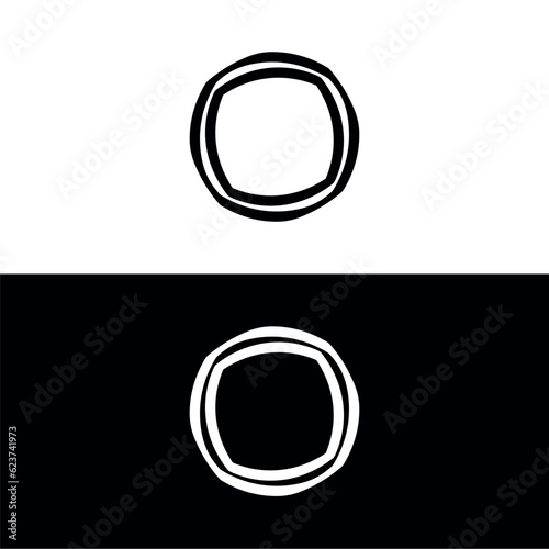 Circle icon vector logo design . Circle template illustration