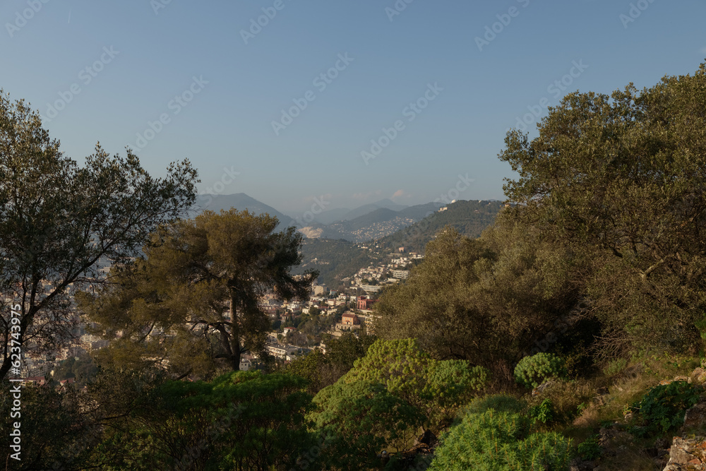 Obraz premium View of Nice from Mont Boron trail