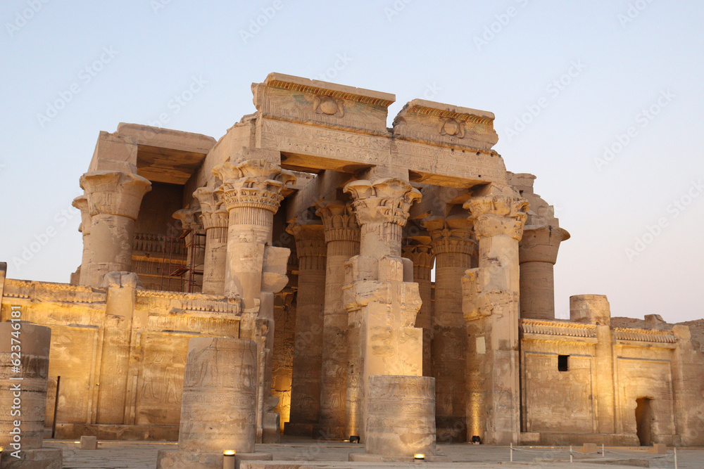 Ancient egyptian temple of Kom Ombo, Aswan, Egypt