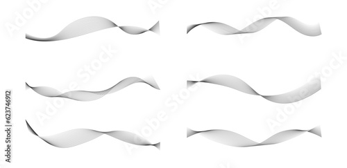 abstract black and white wavy shapes