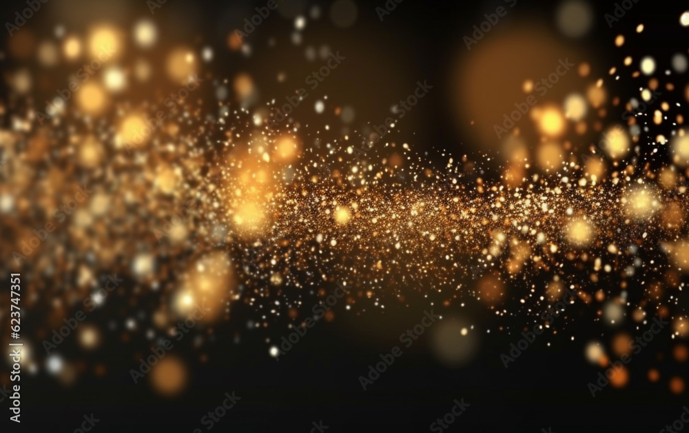 Abstract background with gold bokeh effect. christmas. sparkling magical dust particles. magic Abstract background with gold bokeh effect. christmas. sparkling magical dust particles. magic
