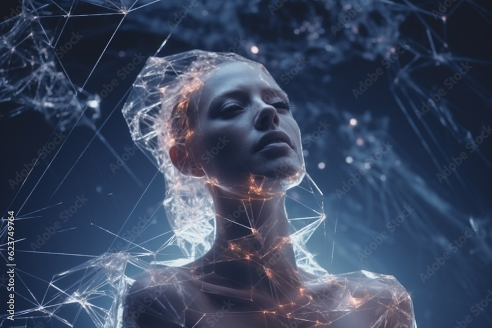 Reincarnation of the 21st century. The process of moving human consciousness into a cybernetic body. Reincarnation of the 21st century. The process of moving human consciousness into a cybernetic body.