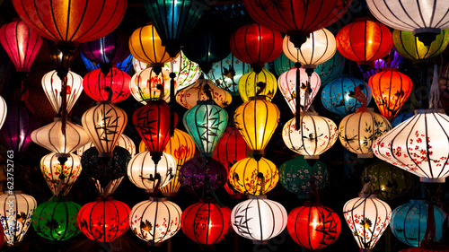 Colorful Lanterns displayed at Hoi An, Vietnam