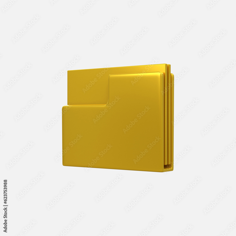 Document file with folder front view 3d rendering folder Office paper illustration icon Document file with folder front view 3d rendering folder Office paper illustration icon
