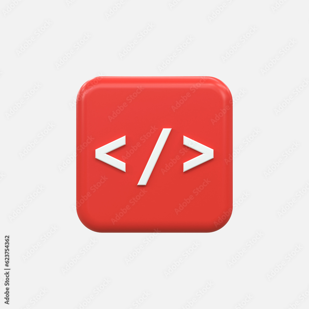 coding icon or logo isolated sign symbol Programming code product development icon 3D render coding icon or logo isolated sign symbol Programming code product development icon 3D render