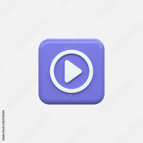 Glossy play button sign 3d social media logo music minimal icon 3d rendering Free Download Glossy play button sign 3d social media logo music minimal icon 3d rendering - GFXLoad