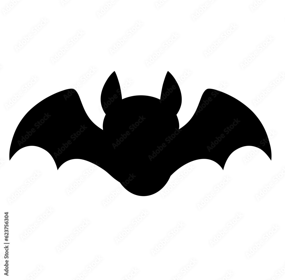 Obraz premium Cute bat halloween silhouette