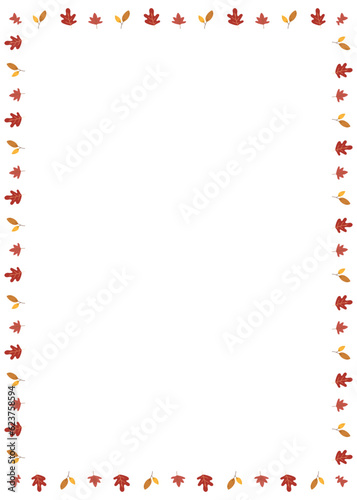 Wallpaper Mural Rectangle Autumn Border A4 Torontodigital.ca