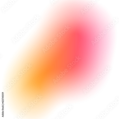 Pink Blurred Gradient Shape