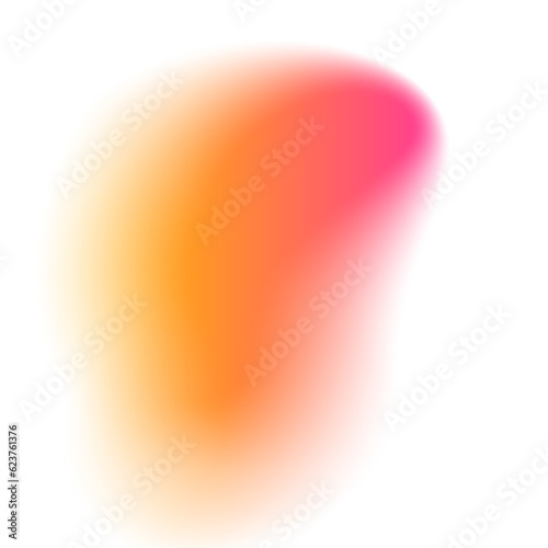 Pink Blurred Gradient Shape