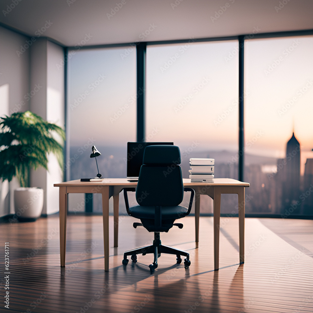 Fototapeta premium modern office room Generative AI