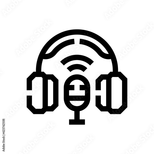 broadcasting line icon