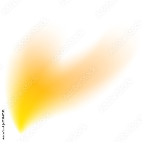 Yellow Blurred Gradient Shape