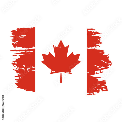 CANADA Vector Flag on White