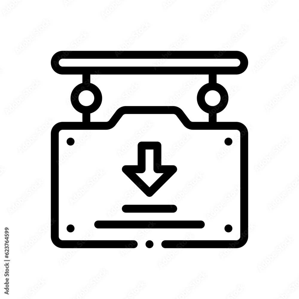 direction line icon direction line icon