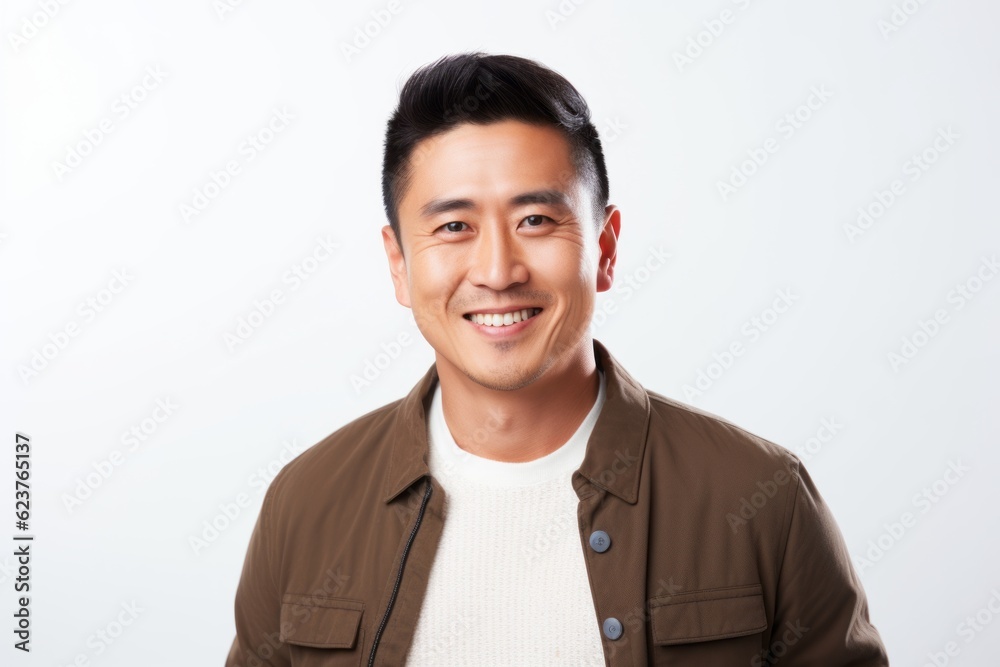 Portrait of young asian man smiling isolated on white background. Portrait of young asian man smiling isolated on white background.