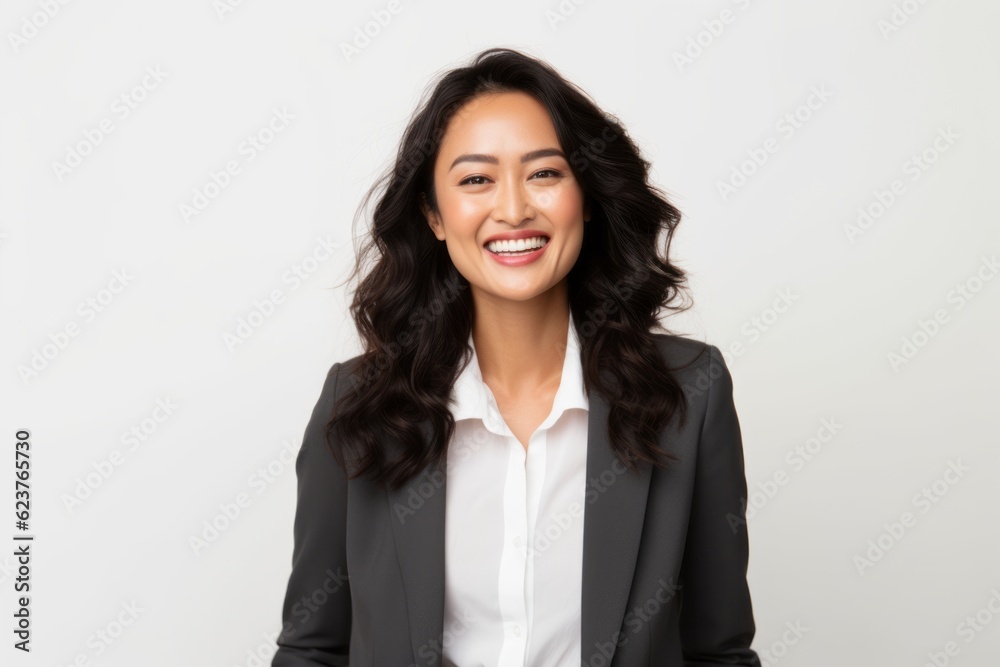 Portrait of beautiful asian business woman smiling and looking at camera. Portrait of beautiful asian business woman smiling and looking at camera.