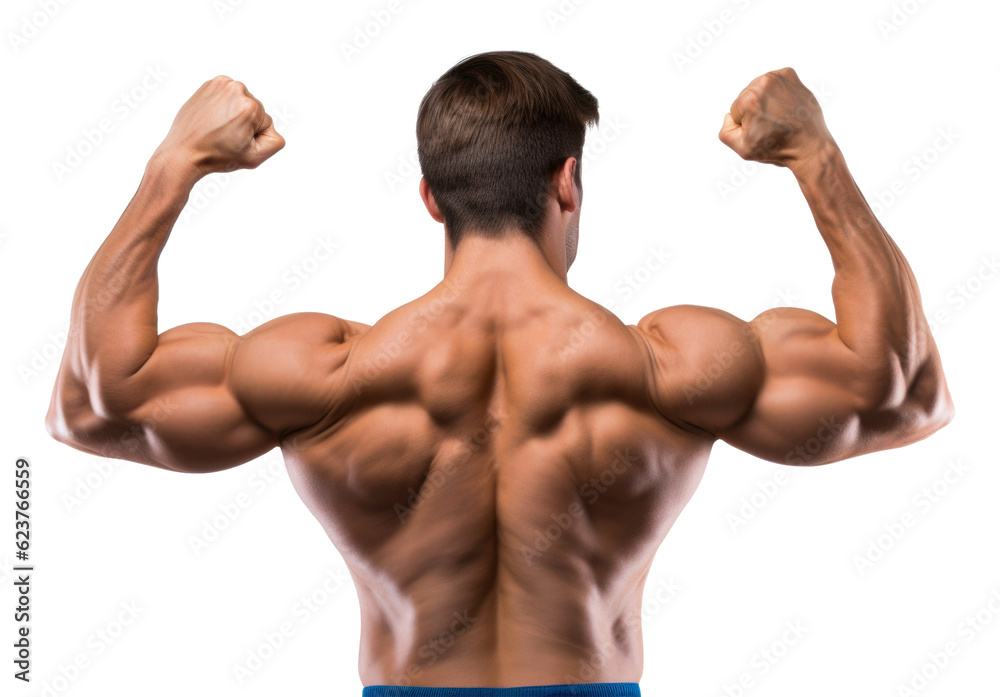 Athlete Back Muscle Flex Isolated on Transparent Background - Generative AI
Athlete Back Muscle Flex Isolated on Transparent Background - Generative AI