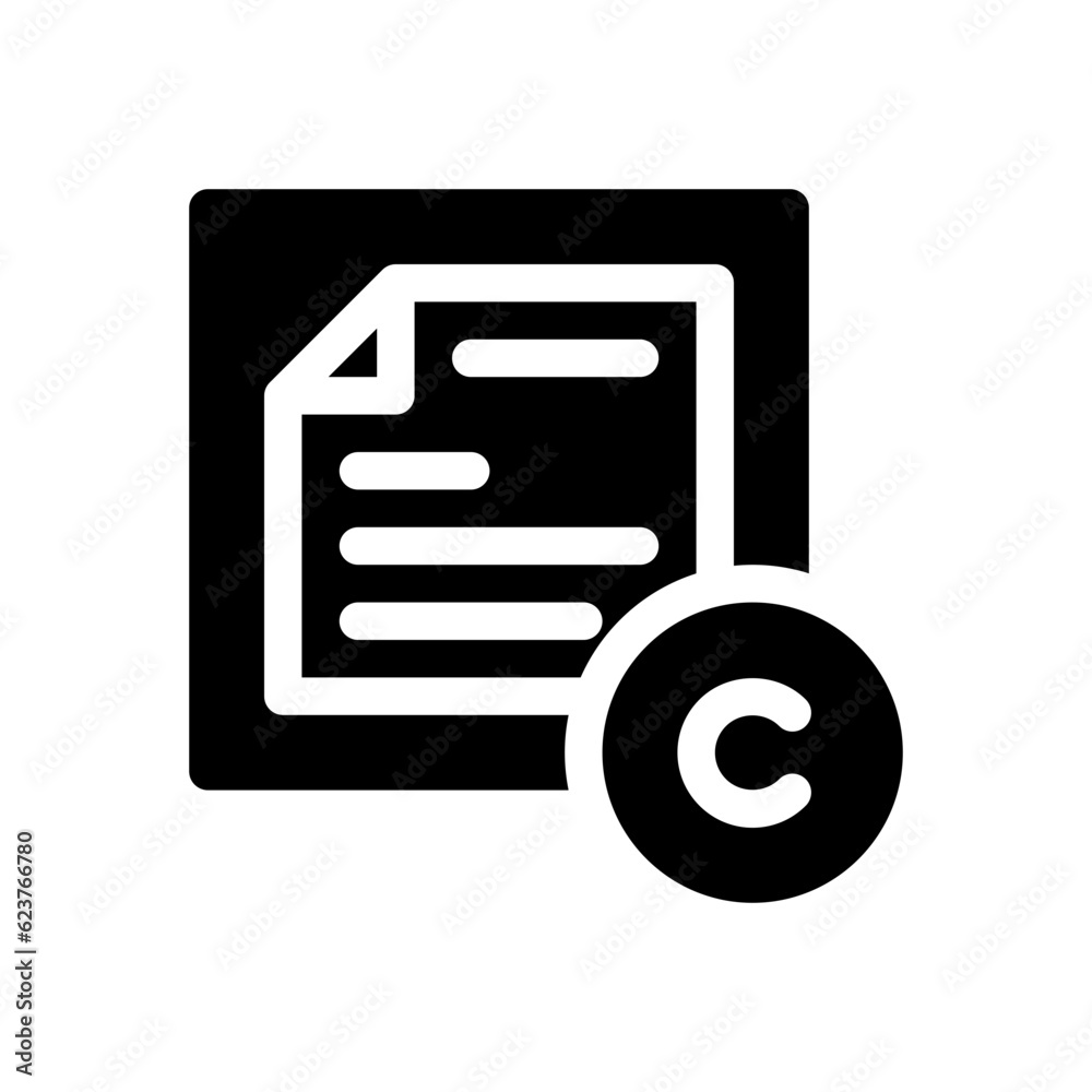 copywriting glyph icon copywriting glyph icon