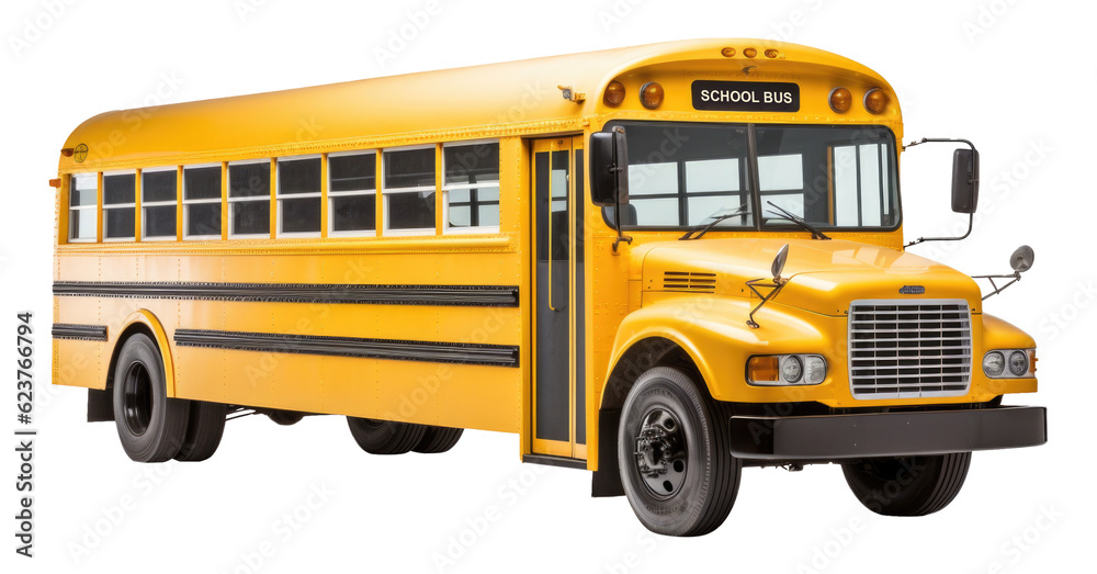 School Bus Isolated on Transparent Background - Generative AI
School Bus Isolated on Transparent Background - Generative AI