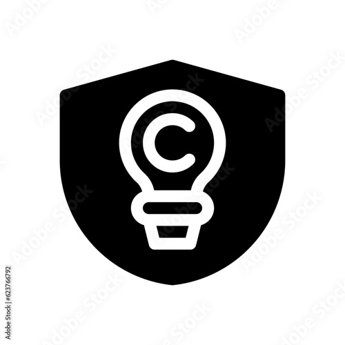copyright glyph icon