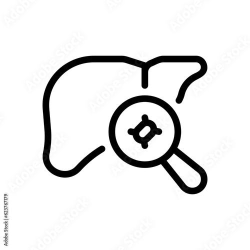 hepatitis line icon