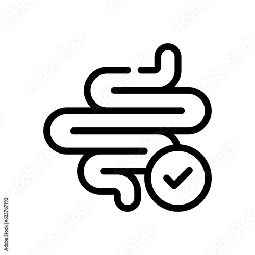 intestine line icon