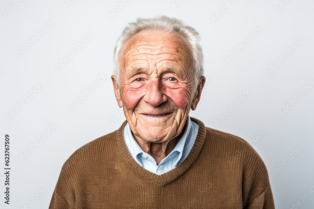 Portrait of an old man with a funny expression on his face Portrait of an old man with a funny expression on his face