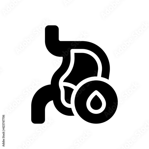 stomach glyph icon