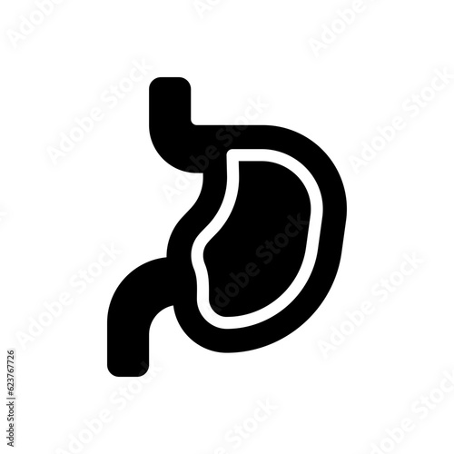 stomach glyph icon