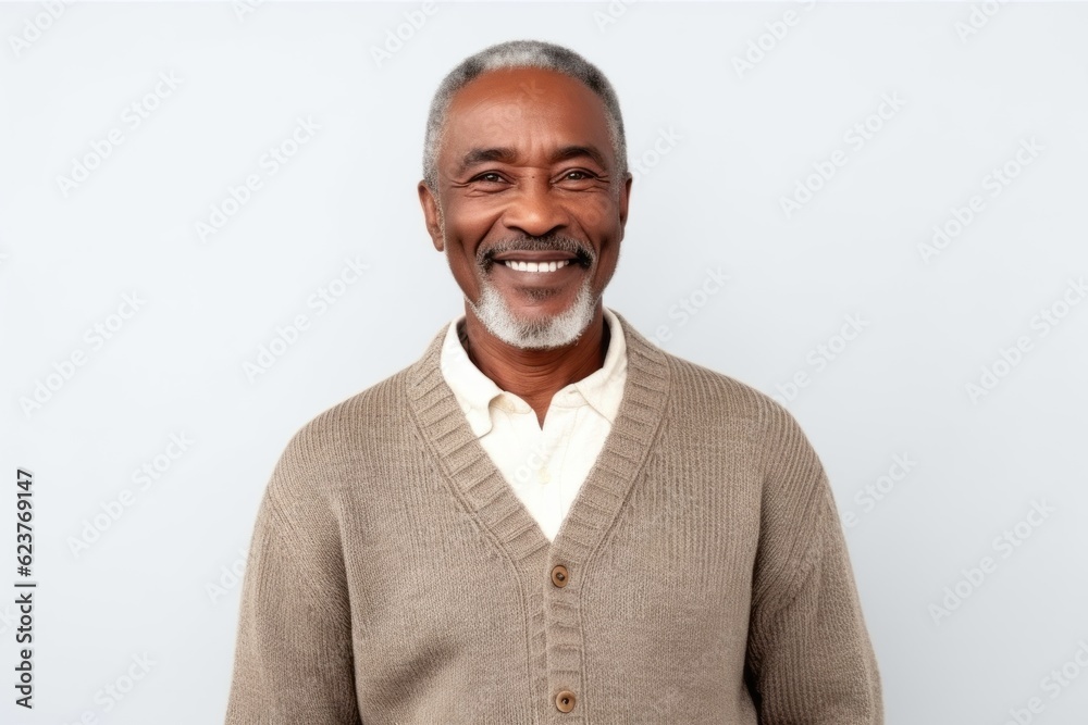 Portrait of a happy senior man smiling and looking at the camera Portrait of a happy senior man smiling and looking at the camera