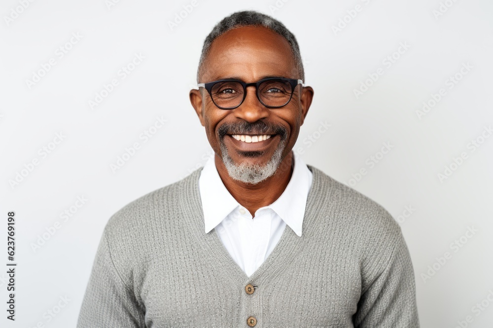 Portrait of happy Indian man in eyeglasses smiling at camera Portrait of happy Indian man in eyeglasses smiling at camera