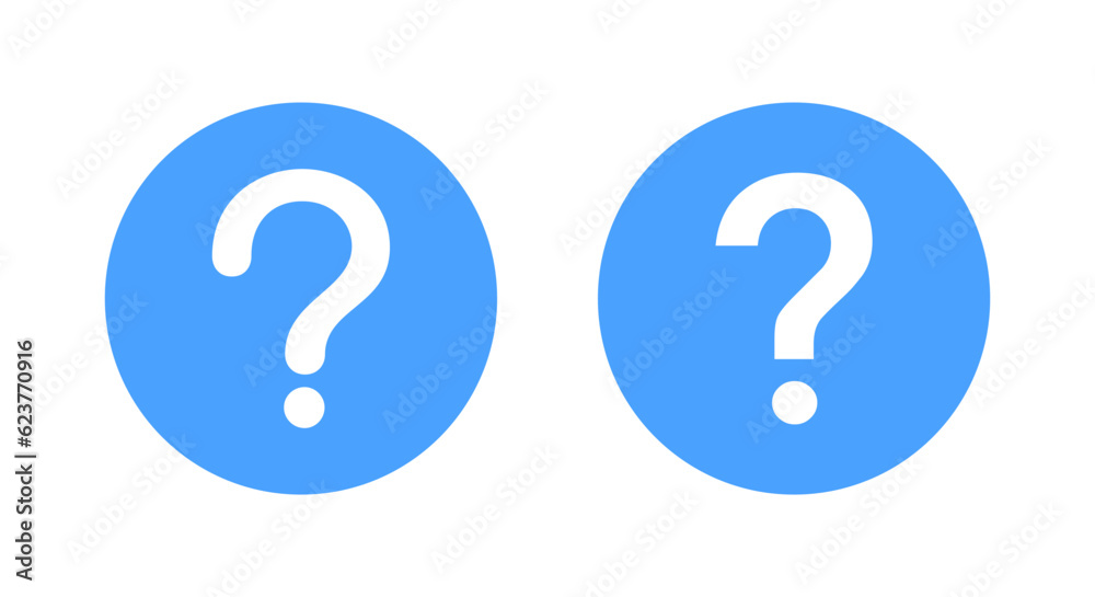 Question mark, help support icon vector in flat concept Question mark, help support icon vector in flat concept