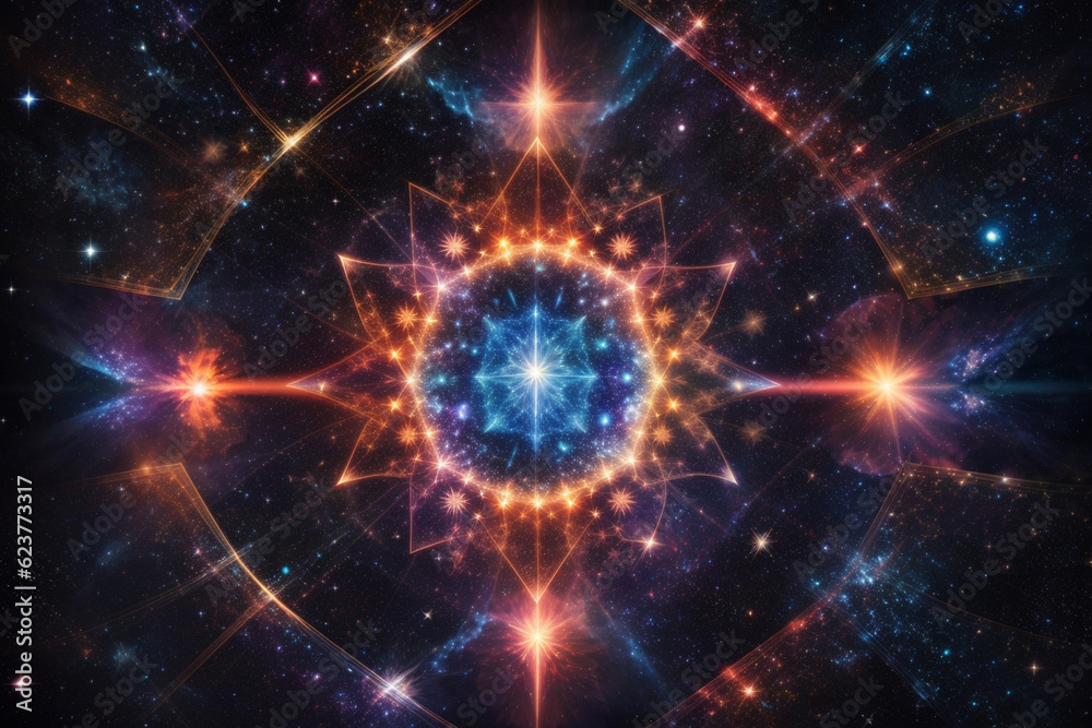 Obraz premium Colorful space galaxy cloud nebula. Stary night cosmos. Universe science astronomy. Supernova background wallpaper. Generative Al