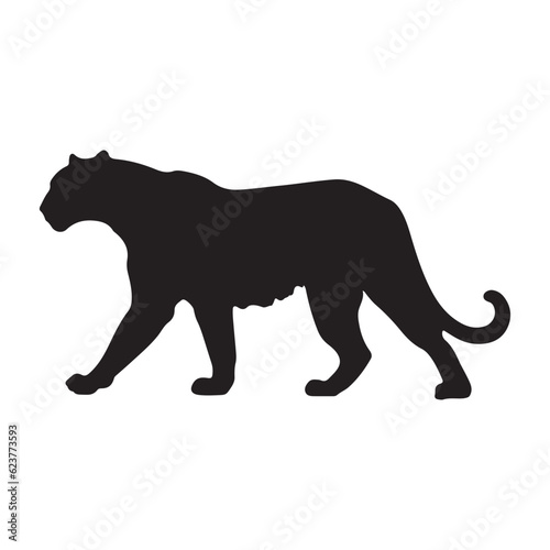 leopard silhouette vector © StockNinja