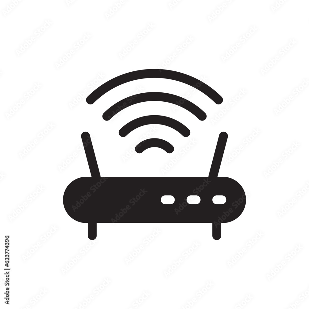 Router vector icon. Router flat sign design. Router distance symbol pictogram. UX UI icon Router vector icon. Router flat sign design. Router distance symbol pictogram. UX UI icon