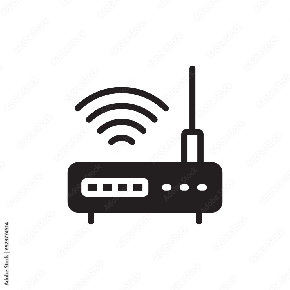 Router vector icon. Router flat sign design. Router distance symbol pictogram. UX UI icon Router vector icon. Router flat sign design. Router distance symbol pictogram. UX UI icon