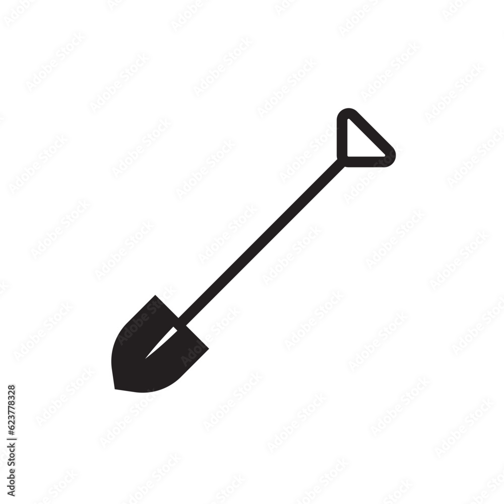 Shovel vector icon. Shovel flat sign design. Shovel symbol pictogram. UX UI icon Shovel vector icon. Shovel flat sign design. Shovel symbol pictogram. UX UI icon