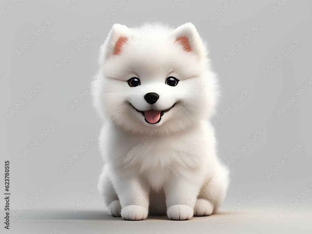 white pomeranian puppy