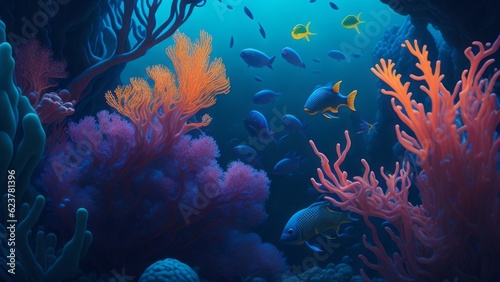 Underwater sea view