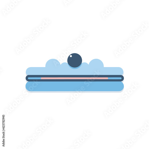 Vector of a pool with a ball on top of it