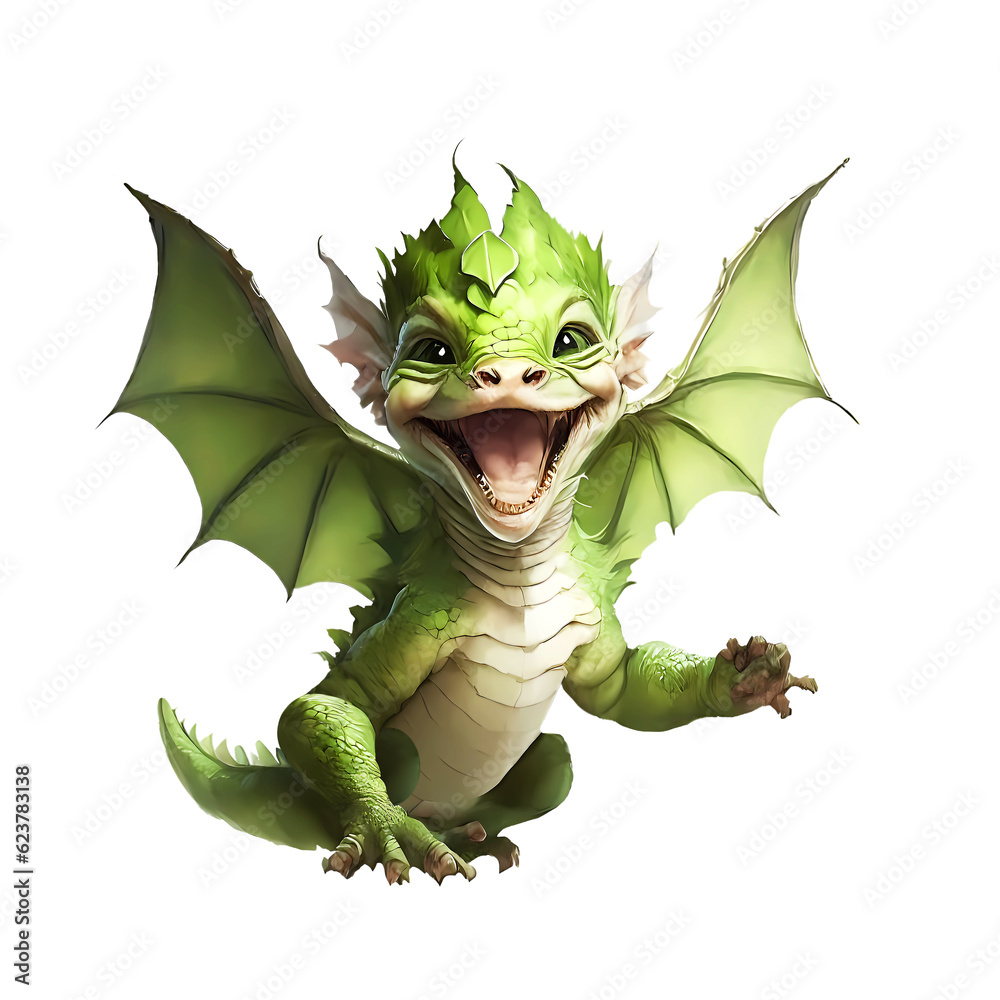 Fototapeta premium Dragon symbol of the new year. Аi.