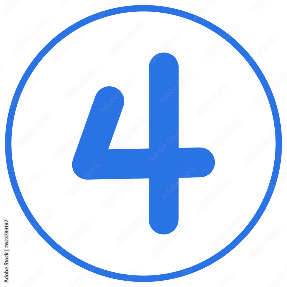 Fototapeta premium Number 4