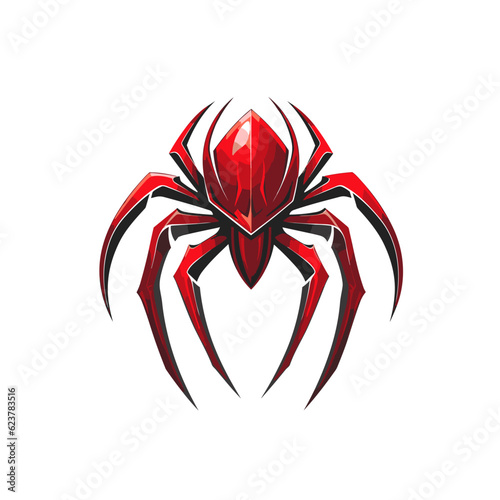Esport vector logo spider, spider icon, spider head, vector, sticker