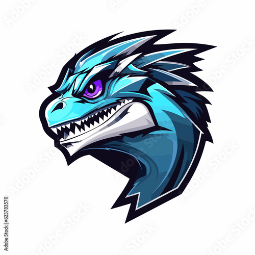 Esport vector logo lizard, lizard icon, lizard head, vector, sticker