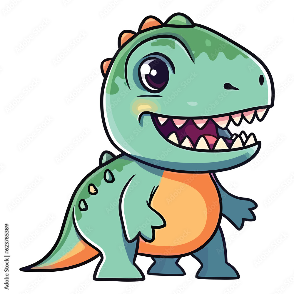 2d Cute Carcharodontosaurus Dinosaur 2d Cute Carcharodontosaurus Dinosaur